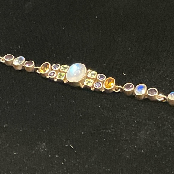 Sterling Silver NB Nicky Butler 925 Limited Edition Multi-Color Stone Bracelet - Picture 10 of 15